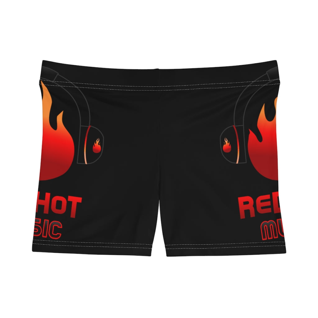 ReDHoT gym Women's Shorts (AOP) thigh logo negro