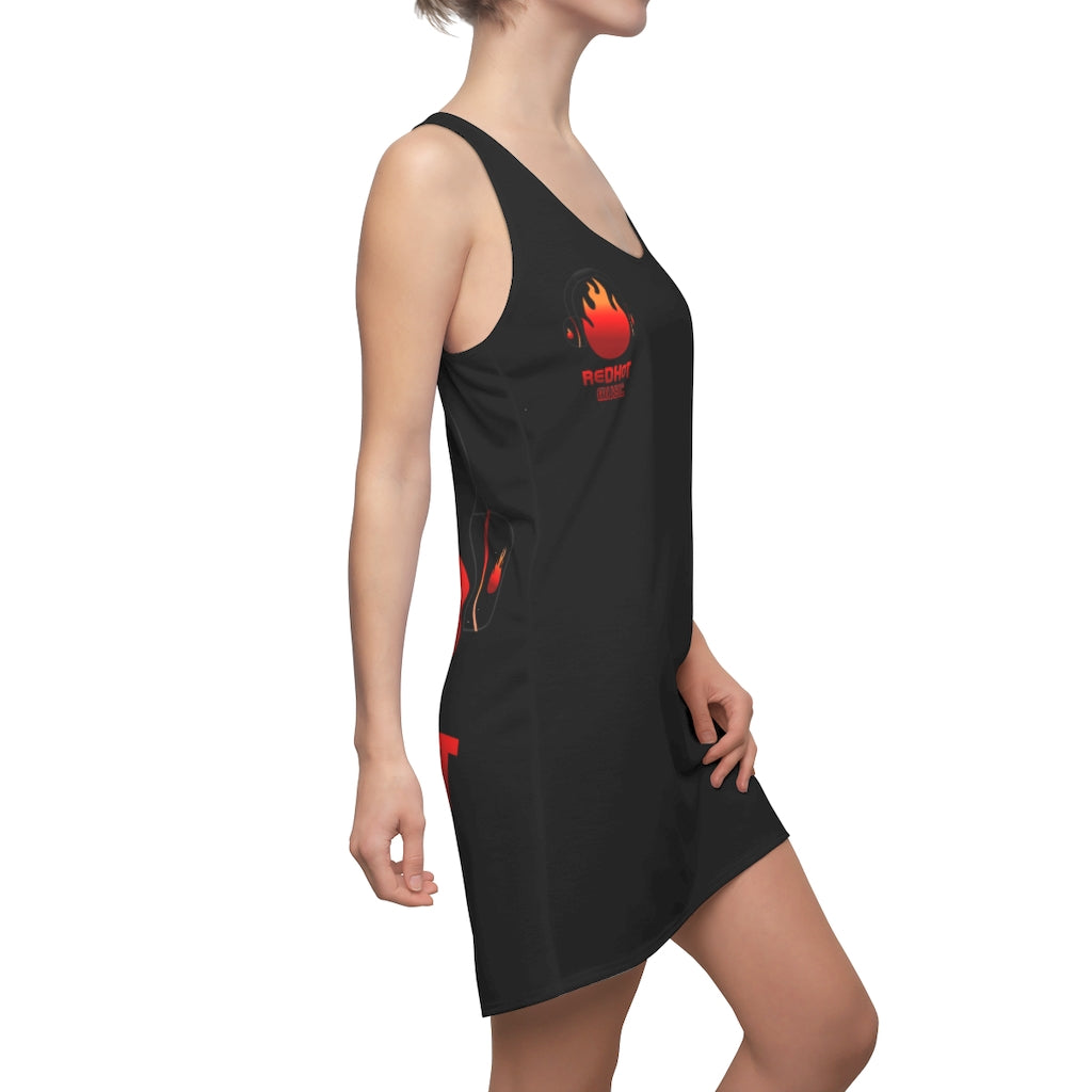 ReDHoT HoTGirl Women's Cut & Sew Racerback Dress negro