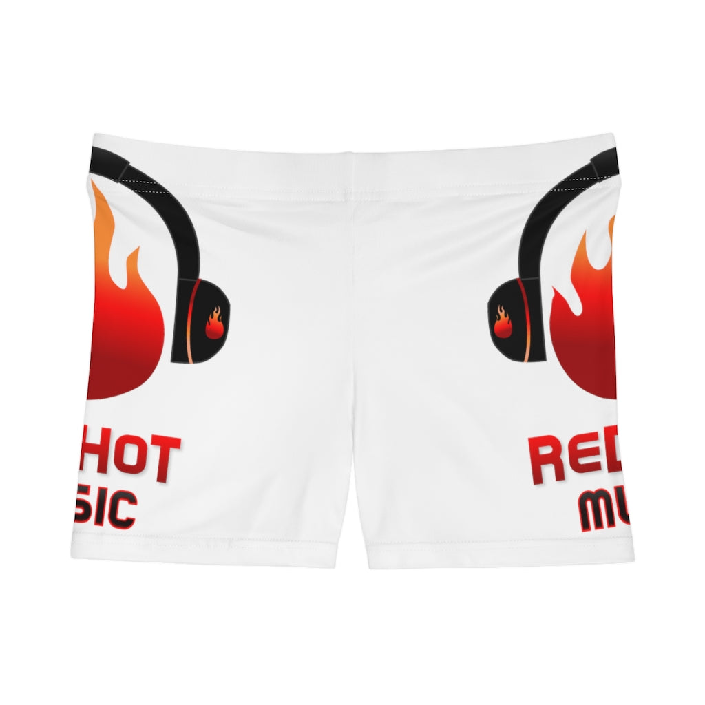 ReDHoT gym Women's Shorts (AOP) thigh logo