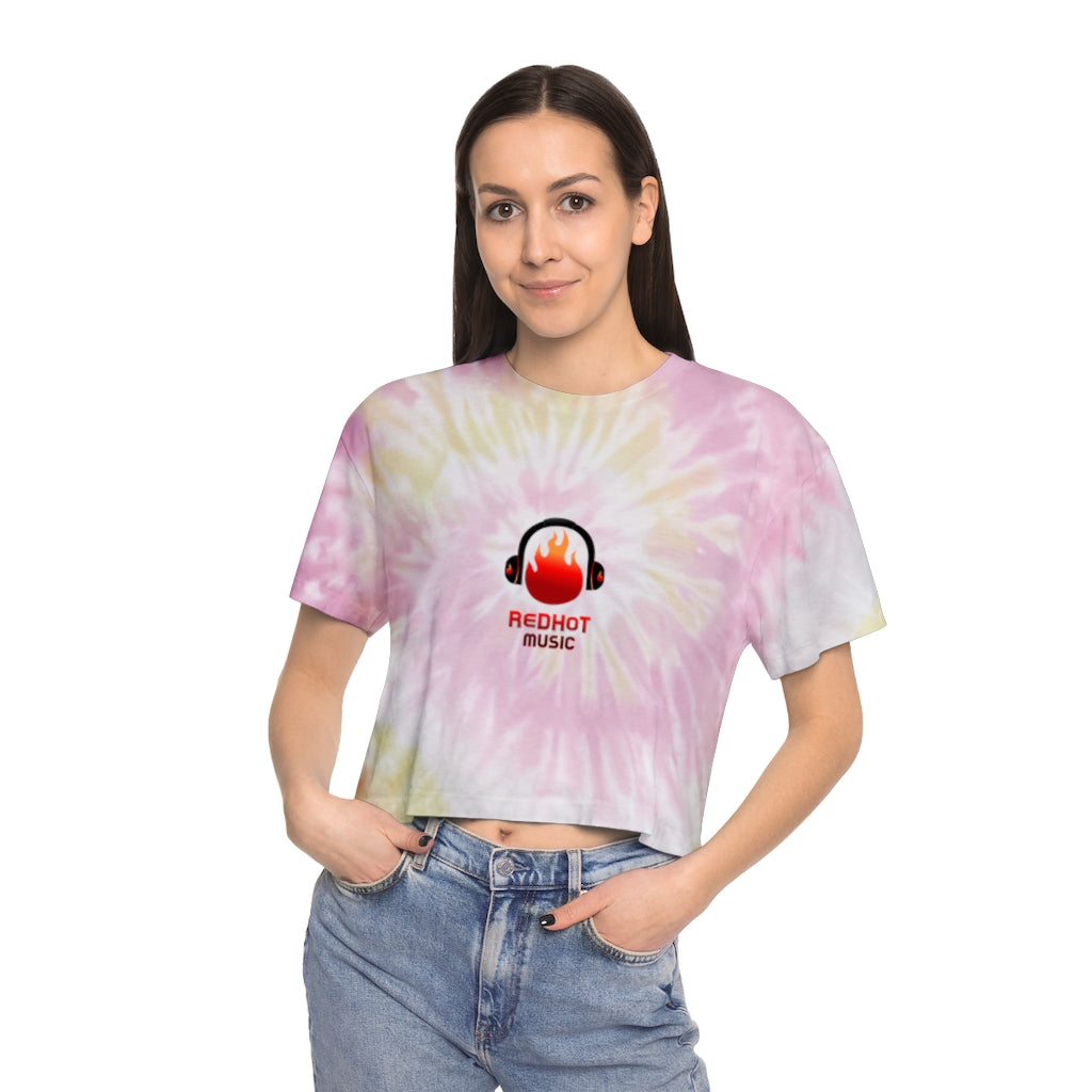 ReDHoT HoTGirl Women's Tie-Dye Crop Tee