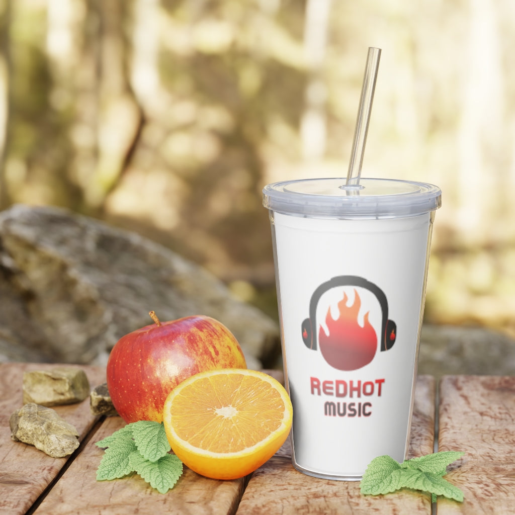 ReDHoT Plastic Tumbler with Straw