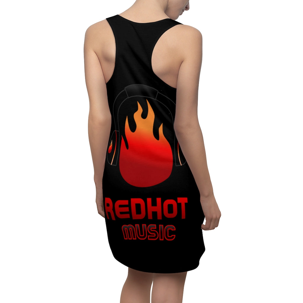 ReDHoT HoTGirl Women's Cut & Sew Racerback Dress negro