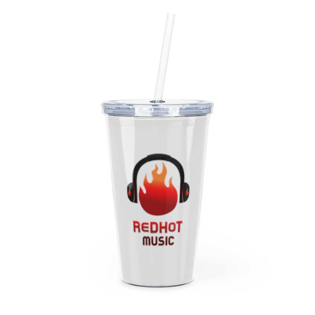 ReDHoT Plastic Tumbler with Straw