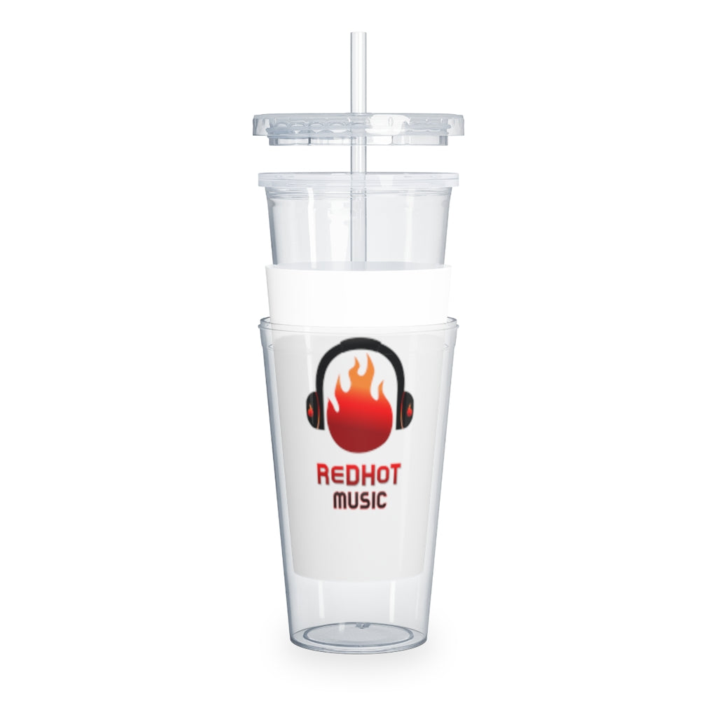 ReDHoT Plastic Tumbler with Straw