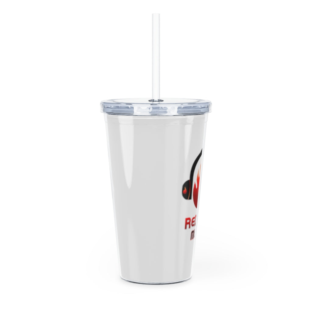 ReDHoT Plastic Tumbler with Straw